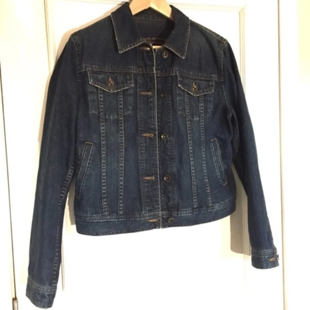 Ralph Lauren Premium denim cropped jean jacket size small - Picture 1 of 6